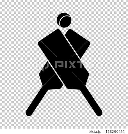 Cricket silhouette icons 118290461