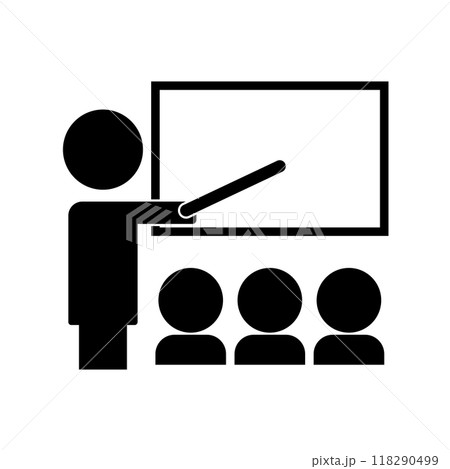 授業のシルエット 118290499