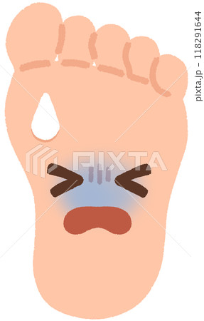 足のキャラクター_汗 足のキャラクター_汗 118291644