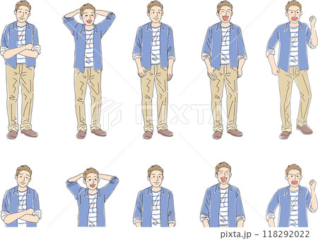 若い男性_セット 118292022