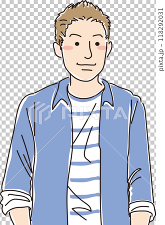 年輕人_正常表情_上半身 118292031