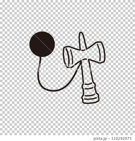 Kendama illustration (black) 118292073