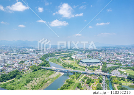 【群馬県】群馬県庁・展望ホール:北 眺め 【群馬県】群馬県庁・展望ホール:北 眺め 118292219