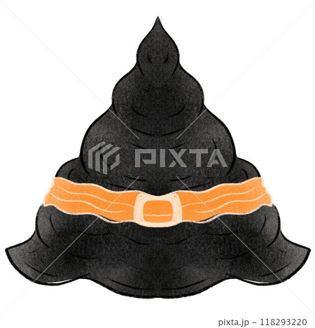 Hand drawn halloween hat Happy Halloween day set of elements Hand drawn halloween hat Happy Halloween day set of elements 118293220
