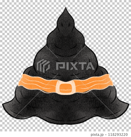 Hand drawn halloween hat Happy Halloween day set of elements Hand drawn halloween hat Happy Halloween day set of elements 118293220