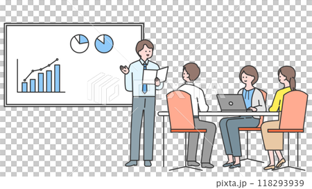 Business people to hold meetings 118293939