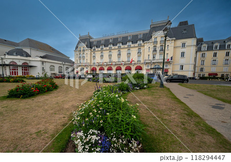 The Grand Hotel de Cabourg with the Casino Gardens. 118294447