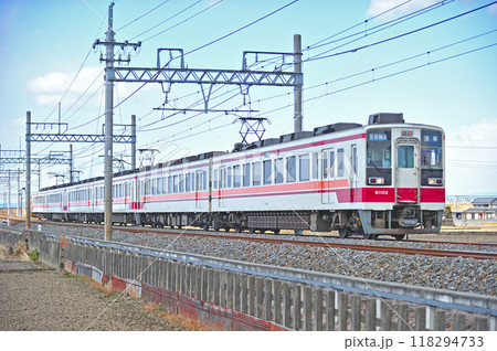 東武日光線　新古河ー栗橋　野岩鉄道　6050系　61102F+6174F+6173F 118294733