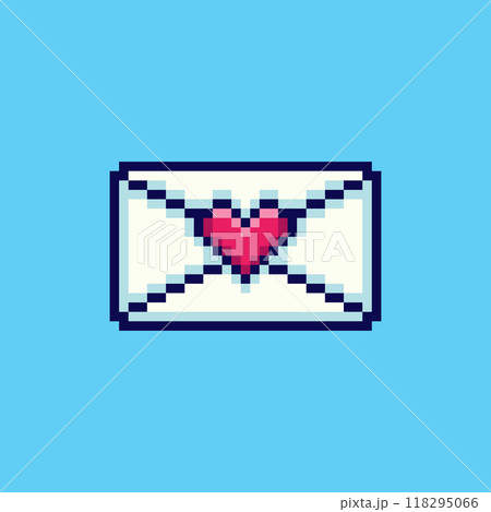 Pixel art love letter game asset design 118295066