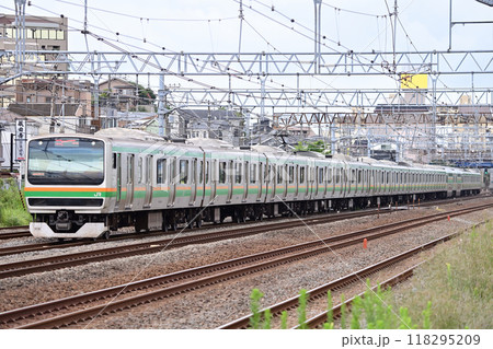東海道本線 大船ー戸塚 JR東日本 E231系1000番台 S-21編成(国府津) 東海道本線 大船ー戸塚 JR東日本 E231系1000番台 S-21編成(国府津) 118295209