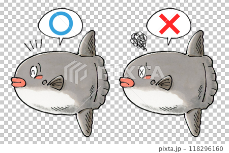 判定マンボウセット(マルバツ) 判定マンボウセット(マルバツ) 118296160