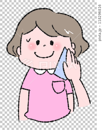 こどものスキンケアのイラスト 118296816