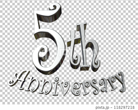 3DCG characters "5th Anniversary/5th anniversary" silver, silver 118297218