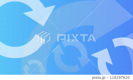 複数の回転する矢印の背景素材 118297620