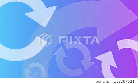 複数の回転する矢印の背景素材 118297621