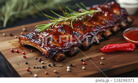 Fall-Off-the-Bone Tender: BBQ Ribs for a Backyard Feast 118298371