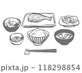 和風の朝食のベクターイラスト 118298854