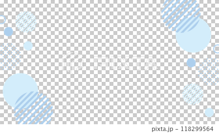 Polka dot simple frame blue light blue Polka dot simple frame blue light blue 118299564