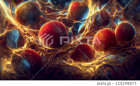 Human cells, illustration Human cells, illustration 118299873