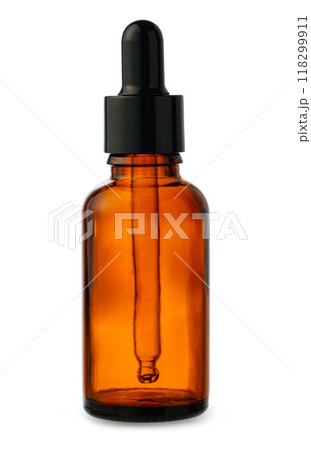 Amber Glass Dropper Bottle With Black Cap Amber Glass Dropper Bottle With Black Cap 118299911