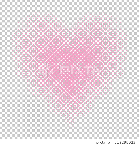 Halftone pink heart simple polka dot 118299923