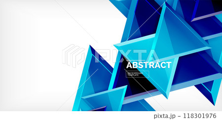 Abstract background - glossy triangles. Vector Illustration For Wallpaper, Banner, Background, Card, Book Illustration, landing page Abstract background - glossy triangles. Vector Illustration For Wallpaper, Banner, Background, Card, Book Illustration, landing page 118301976