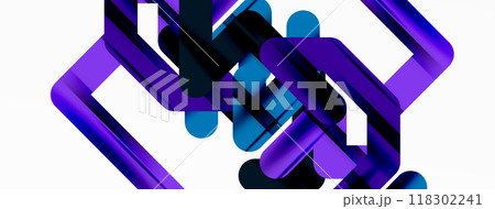 Dynamic colorful lines minimal abstract background 118302241