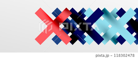 Colorful squares, lines minimal abstract background. Vector Illustration For Wallpaper, Banner, Background, Card, Book Illustration, landing page 118302478