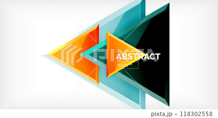 Triangle glass shapes geometric abstract background. Vector Illustration For Wallpaper, Banner, Background, Card, Book Illustration, landing page Triangle glass shapes geometric abstract background. Vector Illustration For Wallpaper, Banner, Background, Card, Book Illustration, landing page 118302558