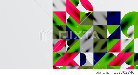 Triangles, round triangles and circles techno art. Vector Illustration For Wallpaper, Banner, Background, Card, Book Illustration, landing page Triangles, round triangles and circles techno art. Vector Illustration For Wallpaper, Banner, Background, Card, Book Illustration, landing page 118302846