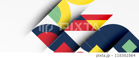 Modern geometrical abstract background - circles. Business or technology presentation design Modern geometrical abstract background - circles. Business or technology presentation design 118302864