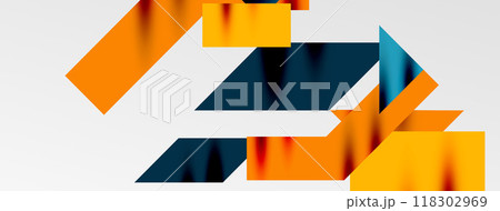 Dynamic lines and triangles. Vector Illustration For Wallpaper, Banner, Background, Card, Book Illustration, landing page 118302969