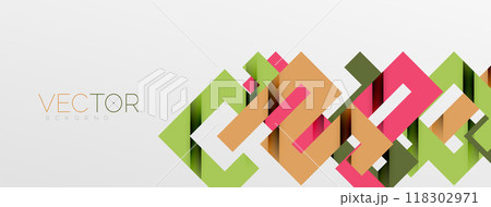 Color bend lines with shadow texture effect. Vector Illustration For Wallpaper, Banner, Background, Card, Book Illustration, landing page 118302971