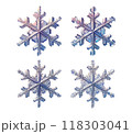 雪の結晶セット　細かいディテールとシンメトリーが際立だたせ、冬の冷たさと繊細さを表現しました。  118303041