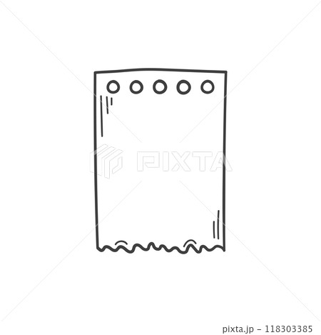 Hand drawn memo paper sheet icon in flat style. Doodle sketch vector illustration on isolated background. Doodle page sign business concept. Hand drawn memo paper sheet icon in flat style. Doodle sketch vector illustration on isolated background. Doodle page sign business concept. 118303385