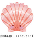 Watercolor seashell 118303571
