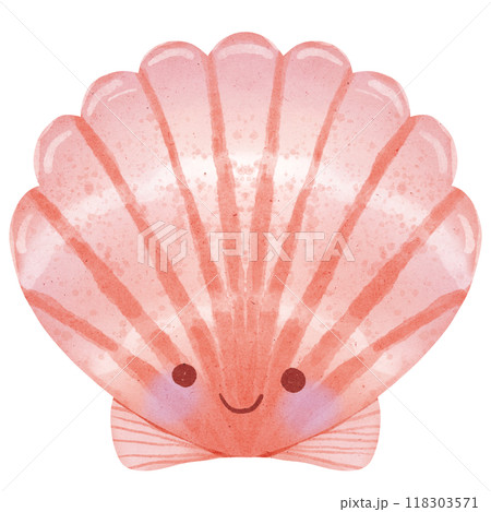 Watercolor seashell Watercolor seashell 118303571
