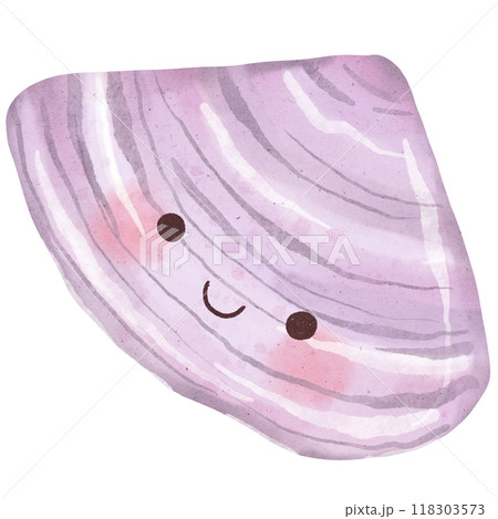 Watercolor seashell 118303573
