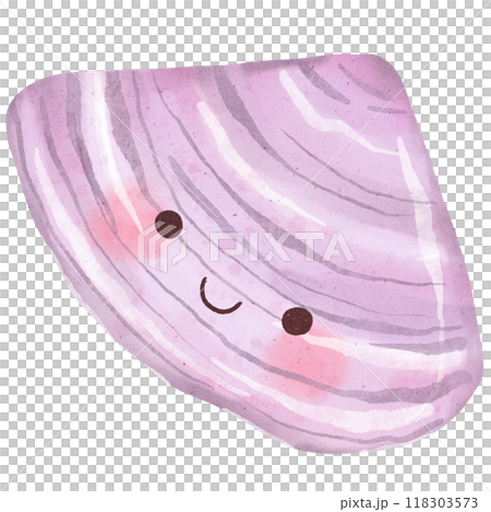 Watercolor seashell 118303573