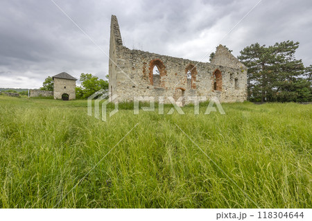 Haluzice, Romanesque church ruins, Slovakia 118304644