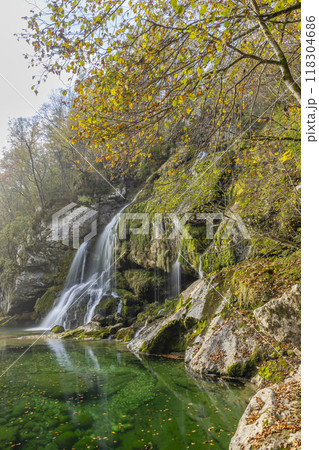 Waterfall Virje (Slap Virje), Triglavski national park, Slovenia 118304686