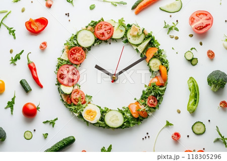 健康的な食事の時間 118305296