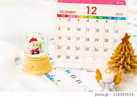 12月カレンダー クリスマスイメージ 12月カレンダー クリスマスイメージ 118305633