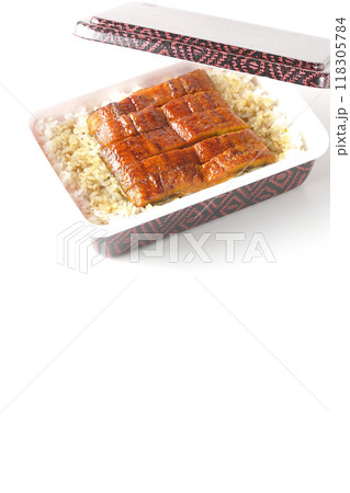 うなぎ弁当を白背景で撮影 うなぎ弁当を白背景で撮影 118305784