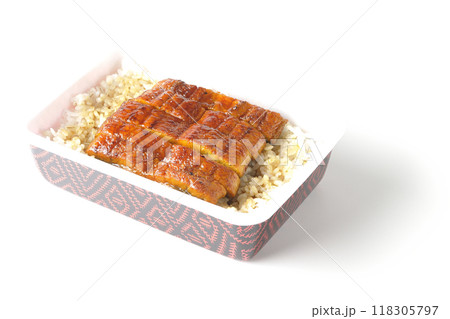 うなぎ弁当を白背景で撮影 うなぎ弁当を白背景で撮影 118305797
