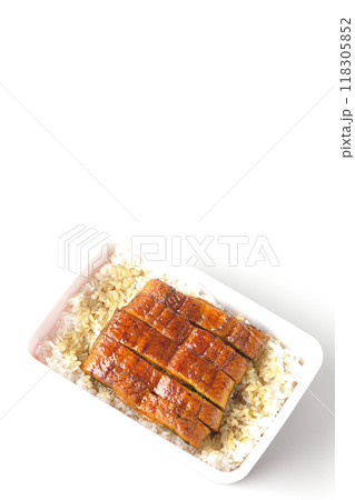 うなぎ弁当を白背景で撮影 うなぎ弁当を白背景で撮影 118305852