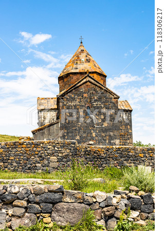 building of Surp Arakelots church in Sevanavank building of Surp Arakelots church in Sevanavank 118306217