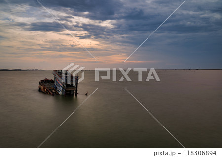 Lonely Shipwreck at Sunset Lonely Shipwreck at Sunset 118306894