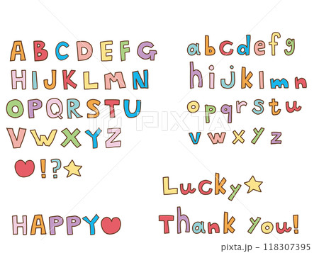 手描きのアルファベット 118307395