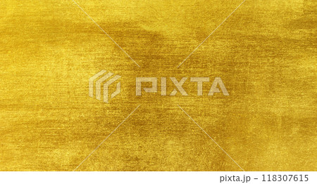 Shiny yellow leaf gold foil texture 118307615